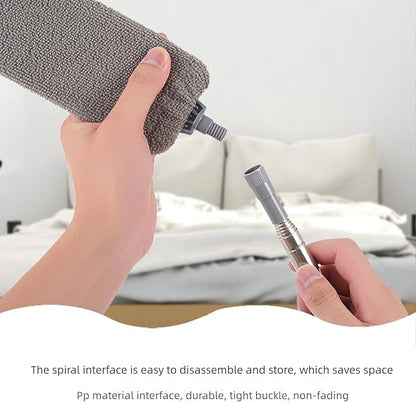 Retractable Gap Dust Cleaner, Extendable Microfiber Duster with Bendable & Removable Head, 2025 New Reusable Washable Dusting Wand for Home,Ceiling,Blinds,Under (2pcs)