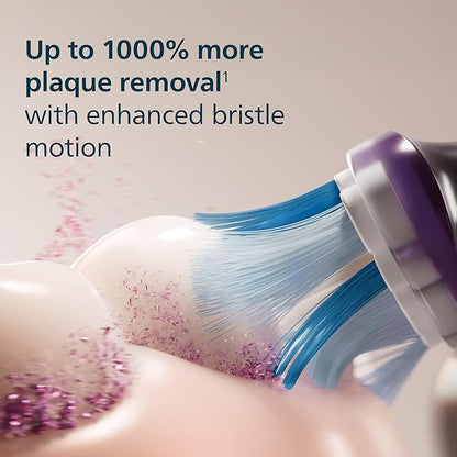 Philips Sonicare G3 Two-in-One - Genuine Replacement Electric Toothbrush Heads for Plaque Control and Gum Care, 2 Brush Head Pack Up to 6 Month Supply, Black, HX9052/95