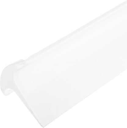 SPARTA 24" Floor Squeegee Replacement Head, Seamless Rubber with Rust-Free Plastic Frame for HACCP Compliance, Heavy-Duty Industrial Use, Thermoplastic Rubber, 24 Inches, White