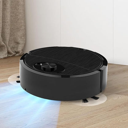 Mini Cleaner Sweeping Robot Super Suction Low Noise One Start Rechargeable Vacuum Cleaner Sweeping Mopping Robot Memory Multiple Cleaning Modes Black One Size