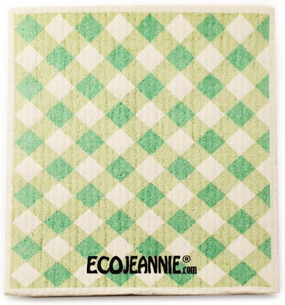 Wholesale EcoJeannie Eco-Friendly German Cleaning Cloth 100% Biodegradable Cellulose Sponge Cloths, Kitchen Cloths, GMO-Free, Reusable - Made in Germany Packaged in P.R.C. (12 Pack)