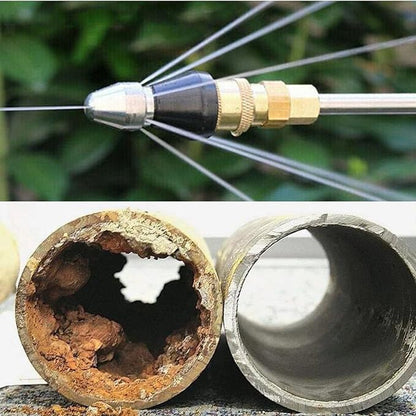 Sewer Cleaning Tool High-Pressure Nozzle, Toilet Auger, Clean Out Sewer Pipe, Drain Augers, Drain Clog Remover | Hair Clog Remover | Toilet Clog Remover