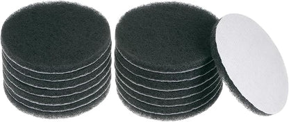 HARFINGTON 15pcs Drill Power Brush 5 inch Tile Scrubber Scouring Pads 1500 Grit for Bathroom Kitchen Household Cleaning