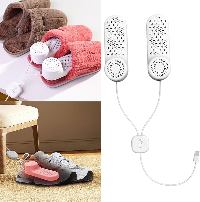 Household Shoe Dryer Timing Machine Portable USB Heating Warmer Odor Enhances Dissipation Deodorizer Ski Boot Dryer