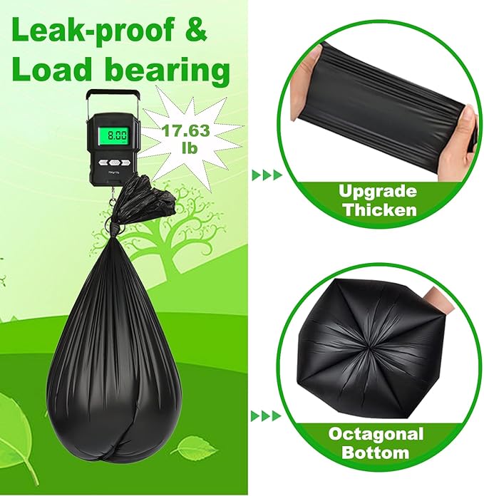108 Portable Toilet Bags, TALTBREX 8 Gallon Biodegradable Camping Toilet Bags for Portable Potty, Thickened Compostable Trash Bags Toilet Waste Poop Bags for 5 Gallon Bucket Toilet Liner Travel Car