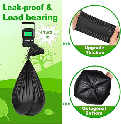108 Portable Toilet Bags, TALTBREX 8 Gallon Biodegradable Camping Toilet Bags for Portable Potty, Thickened Compostable Trash Bags Toilet Waste Poop Bags for 5 Gallon Bucket Toilet Liner Travel Car