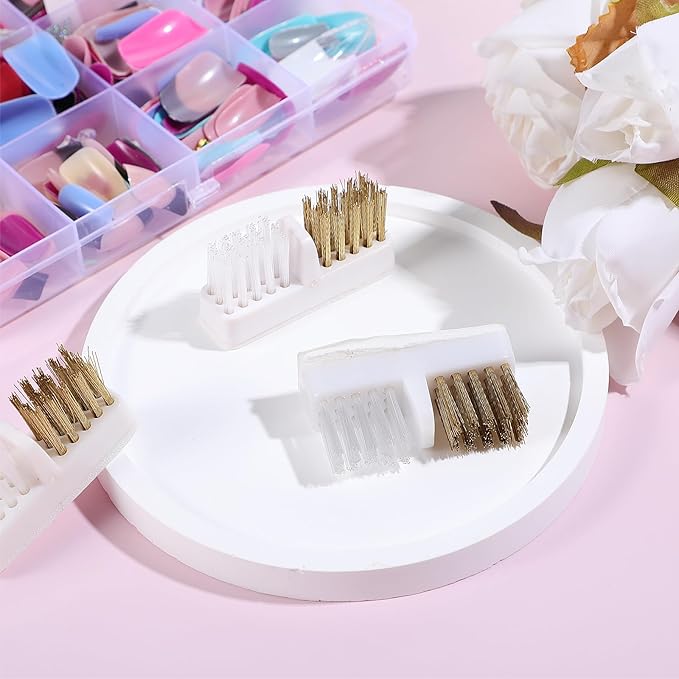 4pcs Nail Drill Wire Cleaner Brush Art Nail Bit Cleaning Brush Drill Bit for Nail Salon, Acrylic Nail Brush Tool Nail Tech Essentials Equipment Gel Nail Accessories