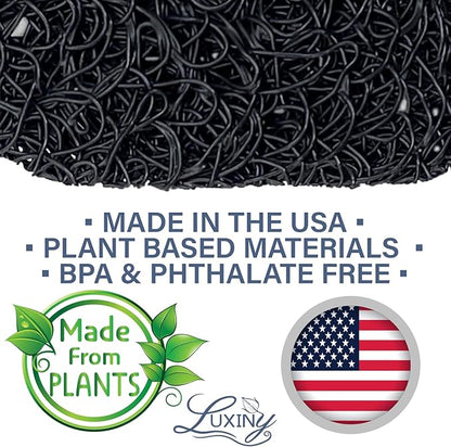 Luxiny American Made Soap Saver & Lift for Soap Dish & Travel - Plant Based Black Onyx