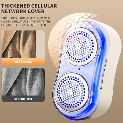 Fabric Shaver, Lint Remover for Clothes, Type-C Rechargeable Electric Lint Remover with 6-Blade, Sweater Shavers to Remove Pilling，Fabric Shaver for Clothing and Furniture