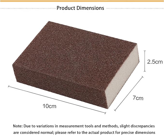 Magic Emery Cleaning Sponge, Nano Carborundum Sponge for Pots and Pans, Heavy Duty Magic Emery Sponge for Kitchen Surface Cleaning, Efficient Magic Eraser for Pots and Pans (24Pcs)