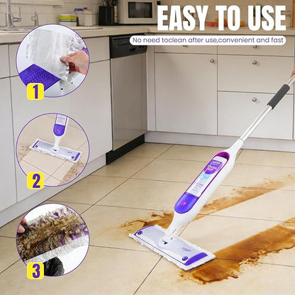 100 Pcs Power Mop Pads for Swiffer PowerMop 500+ Strips Multi-Surface Refill Pad Disposable Spray Mopping Pads Head Refills for Floor Cleaning (Quick-Absorb, No Residue & Disposable)