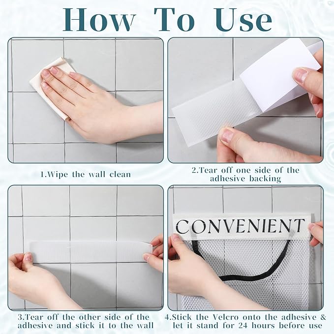 4Pcs Foldable Plastic Bag Holder, Mesh Trash Bag Holder, Wall Mount Sticky Garbage Bags Organizer, for Home Kitchen Grocery Plastic Shopping Garbage Bags Reusable