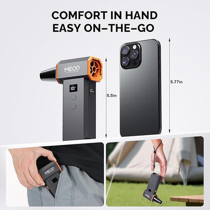 Electric Air Duster 220,000 RPM 100 Stepless Levels, Brushless Motor & LED Display Cordless Air Duster with Cleaning Kit, Mini Dust Blower for PC, Keyboard, Car, Home & Outdoor