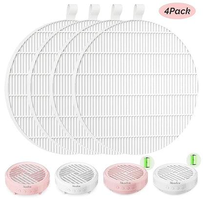 SProR Nail Dust Collector Replacement Filter, 4 Pack Reusable Dust Filter for MelodySusie Hpro/SProR Nail Dust Collector, Compatible Fine Filter for Efficient Nail Dust Collection