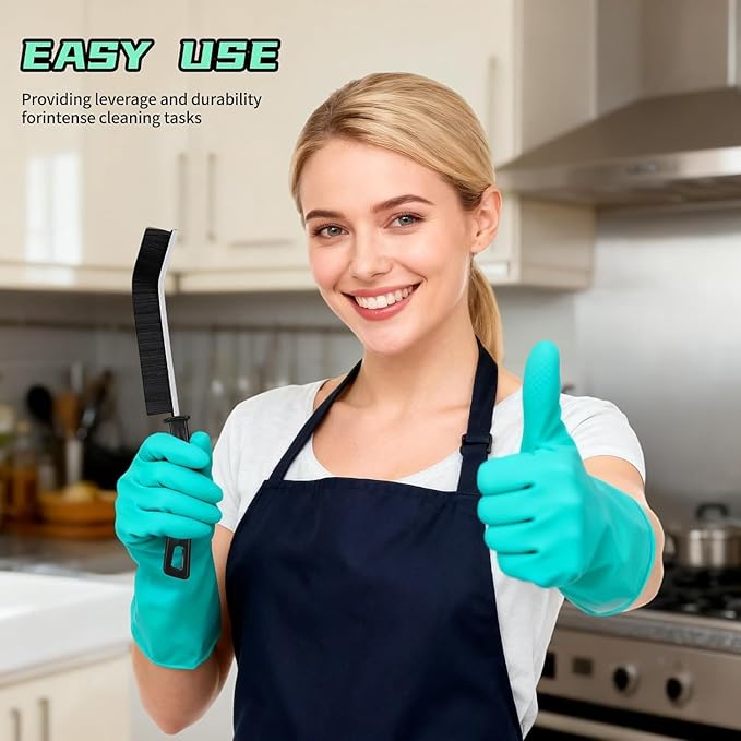 Hard Bristle Crevice Cleaning Brush, Crevice Cleaning Brush Small Gap Cleaning Tools Grout Cleaner for Household Use Housekeeping Kitchen Bathroom Shower Tiles Window Corners, Cleaning Products 4Pcs