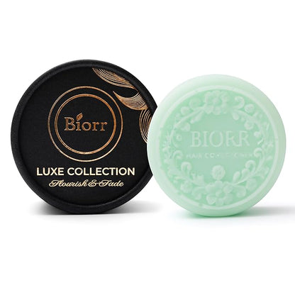 BIORR Castor Oil Conditioner Bar for Hair Growth & Strength | Oat Protein, Murumuru & Coconut – pH-Balanced, Vegan, Frizz Control & Deep Nourishing – Plastic-Free Luxe Bar | 80+ Washes