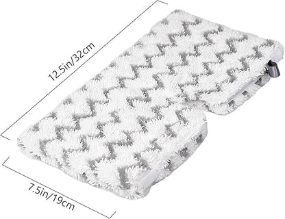 F Flammi 8-Pack Replacement Pads for Shark Steam Pocket Mop S3501 S3601 S3550 S3901 SE450 S3801, Dual-Action Microfiber & Scrubbing Refills for Hardwood Tile Floor Deep Cleaning, Washable & Reusable