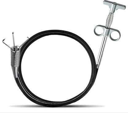 Drain Snake, Drain Clog Remover - Gutter Cleaning Tools Drain Cleaner for Toilet Sewer Shower Kitchen Bathroom Tub Clogged Drains Opener Cleaning Tool, Flexible Grabber Claw Pick Up Reacher (79 inch)