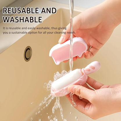 Portable Washable Lint Roller– Reusable Lint Roller,Travel Size,Cute Bear Shape Ball Remover,Extra Sticky for Pet Hair,Fuzz, Dust & Clothes(Set of 2)