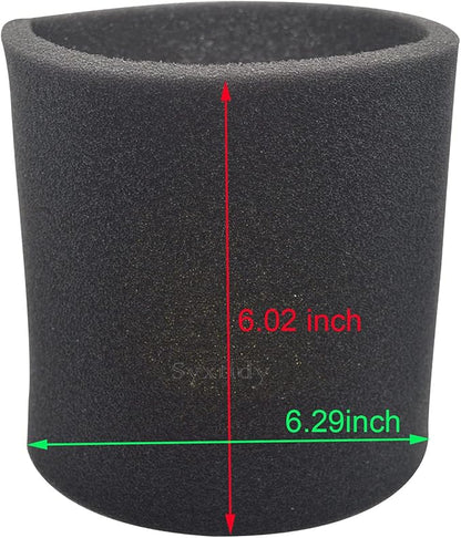 3 Pack 90585 Foam Sleeve VF2001 Foam Replacements Filters For Wet Dry Vacuum Cleaner, Fits Most Shop-Vac, Vacmaster & Genie Shop Vacuum Cleaner, Replace Parts # 9058500
