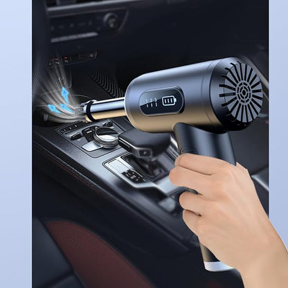 Electric Compressed Air Duster Vacuum Cordless PC Car Dust Blower Cleaner 50000RPM Reable with Display LED Light