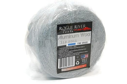 Aluminum Wool (FINE Grade) - 1lb Roll - by Rogue River Tools. Soft clean and polish! Pure Aluminum