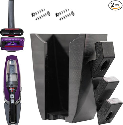 Wall Mount for Bissell Pet Hair Eraser + Bonus Accessory Holder – Fits 2390, 2390A, 2284W, 23903, Auto-Mate – 3D-Printed Vacuum Dock (Black)