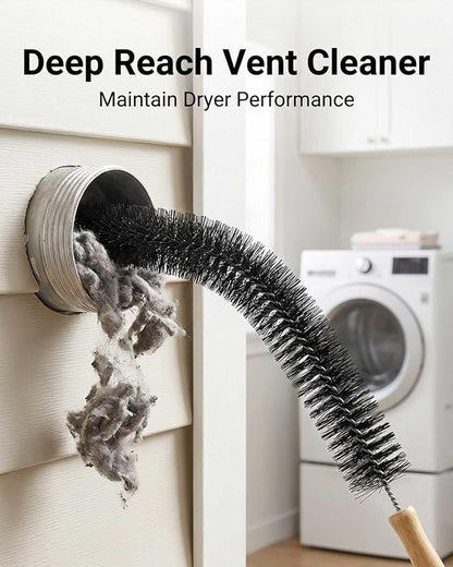 Dryer Vent Cleaning Brush Lint Cleaner Remover, Bendable Dust Pet Hair Gap Home Cleaning Tools 2Pcs (28 Inches)