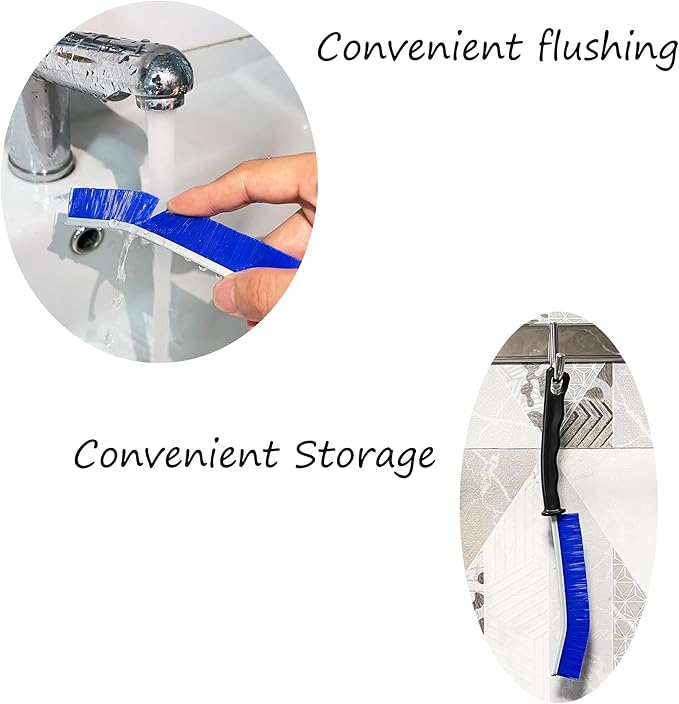 4 Pcs Crevice Cleaning Brush, New Multifunctional Gap Cleaning Toilet Brush Tool, Bathroom Gap Brush, Grout Cleaner Brush Hard Bristle Crevice Cleaning Brush