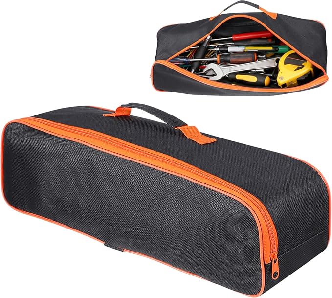 Veemoon Car Vacuum Cleaner Tool Bag, Car Cleaner Tool Organizer Small Vacuum Storage Case,Wet Dry Handheld Portable Durable Storage Pouch for Auto Cleaning and Hair Dust (Black, 5.5 * 16.5Inch)