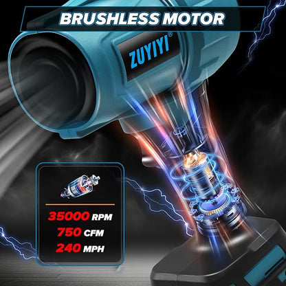 Mini Jet Dry Blower Turbofan Jet Fan for Makita 18V Battery (NOT Included), Handheld Brushless Leaf Blower, Cordless Electric Air Duster 240 MPH High Speed Fan for Cleaning, Camping, Outdoor
