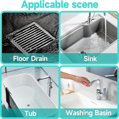 30 Pack Disposable Shower Drain Hair Catcher Shower Drain Mesh Stickers, Bathroom, Bathtub, Kitchen, Sink, for Human and pet Hair