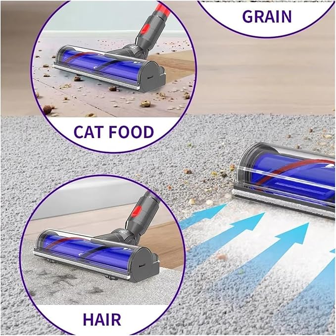Suitable ，Compatible for Dyson， Wireless Vacuum Cleaner Electric Floor Brush V10 V12slim Lightweight Version Direct Drive Brush H(FORV7 V8 V10 V11)
