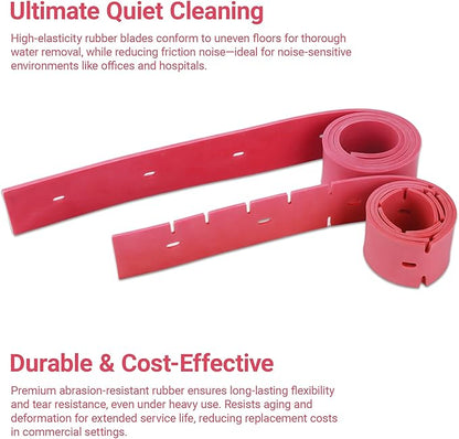 Commercial Riding Floor Scrubber Machine Front and Rear Scraper Blades Fits Tennant T5E Floor Scrubber Tennant-Squeegee Blade Kit-Part 1023327&1023329-Replacement
