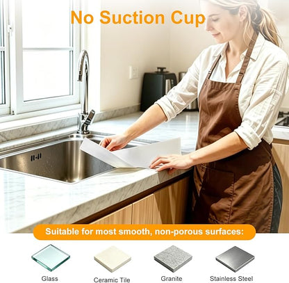 EEEKit 20 In Silicone Sink Splash Guard, No Suction Cups Sink Water Protector, Water Splash Guard for Kitchen Sinks, Bathroom Sinks, Washbasin, Bathtub, Island, Dishwasher Safe, 20 x 1.77 x 2.95 In