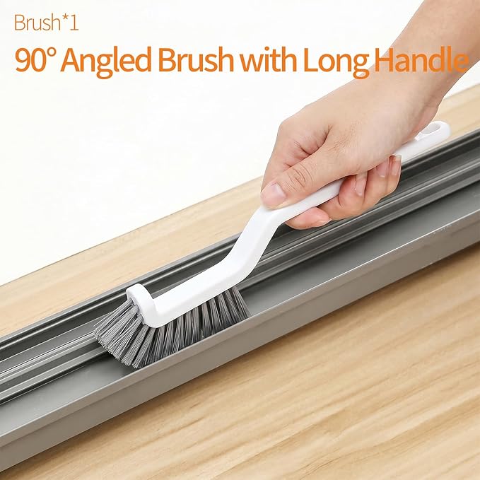 16PCS Crevice Cleaning Brush Set - Multi-Purpose Grout Cleaner Brush for Deep Cleaning Gap, Hard Bristle Scrub Brushes Tools, Cleaning Supplies for Household Use,Window, Kitchen, Bathroom
