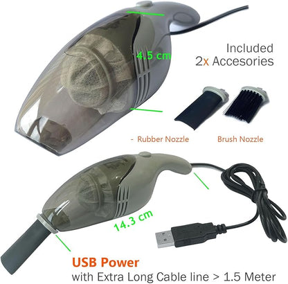 Lightweight Mini Vacuum with Strong Suction - Perfect for Keyboard, Desktop Dust Removal