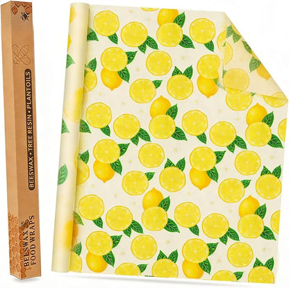 Soboto Beeswax Wraps for Food, Reusable Food Wraps, Sustainable Beeswax Paper Beeswax Sandwich Wrap Beeswax Storage(13x39inch)