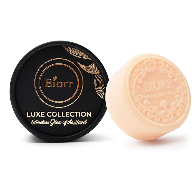 BIORR Deep Moisturizing & Color Protection Conditioner Bar – Pomegranate Extract with Hydrolyzed Rice & Oat Protein – Sulfate-Free, Vegan Solid Conditioner for Color-Treated Hair