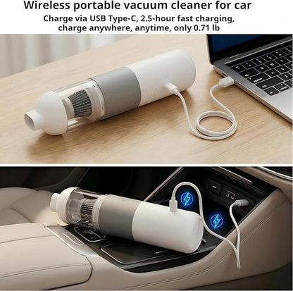 Handheld Car Vacuum Cleaner,Car Vacuum Portable,High Power Hand Held Vacuum,with 2 Suction Modes and 16800 Pa Suction Power Blowing & Inflating 2 Modes for Car, Desk, Keyboards