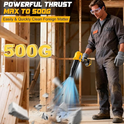 Cordless Leaf Blower Compatible for Dewalt 20V Battery(NO Battery), Mini Turbo Jet Blower with 2 Nozzles, Lightweight & One-Hand Use, for Patio Garage Yard Shop Cleaning Car Dryer(Tool Only)