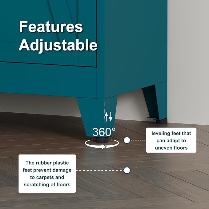 71" H Metal Storage Cabinets,Garage Cabinet,Broom Closet Storage Cabinet,Blue Storage Cabinets,Utility Cabinet