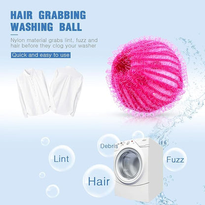 Blulu 30 Pieces Pet Hair Remover for Laundry Dryer Balls Reusable Washing Machine Hair Catcher Pet Dog Cat Catcher Lint Remover (Light Blue,Blue,Grey,Black,Purple,Rose Red)