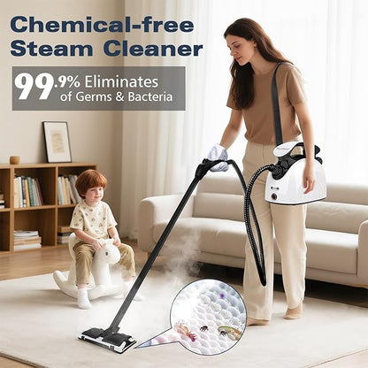 Waitbird Steam Cleaner, Steam Cleaner For Home, Handheld Steamer For Cleaning With 21 Accessories, 248 °F High Temperature, Suitable for Grout, Carpet, Floor,Grease Stain