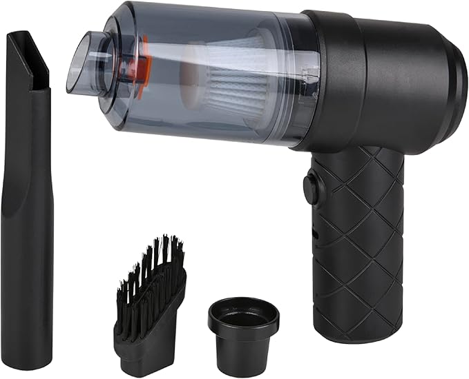 Mini Handheld Vacuum Cleaner – 12" Compact Cordless Design for Tight Spaces, Car Interiors, Desk Crumbs & Building Bricks Toy Cleanup – Boxed, USB-C Rechargeable, Lightweight & Portable