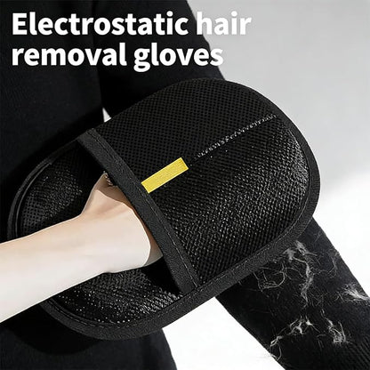 Pet Hair Remover Glove, Double Sided Magic Brush for Cats & Dogs. Reusable Grooming Glove for Pet Shedding & Cleaning Furniture, Couch, Carpet. (1 Set)