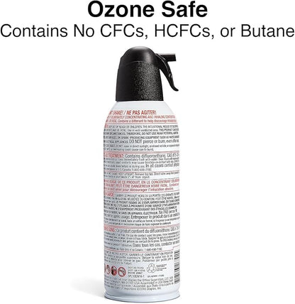 Staples Compressed Air Duster – 10 oz. Cans for Electronics, Keyboards & Office Devices, 4‑Pack