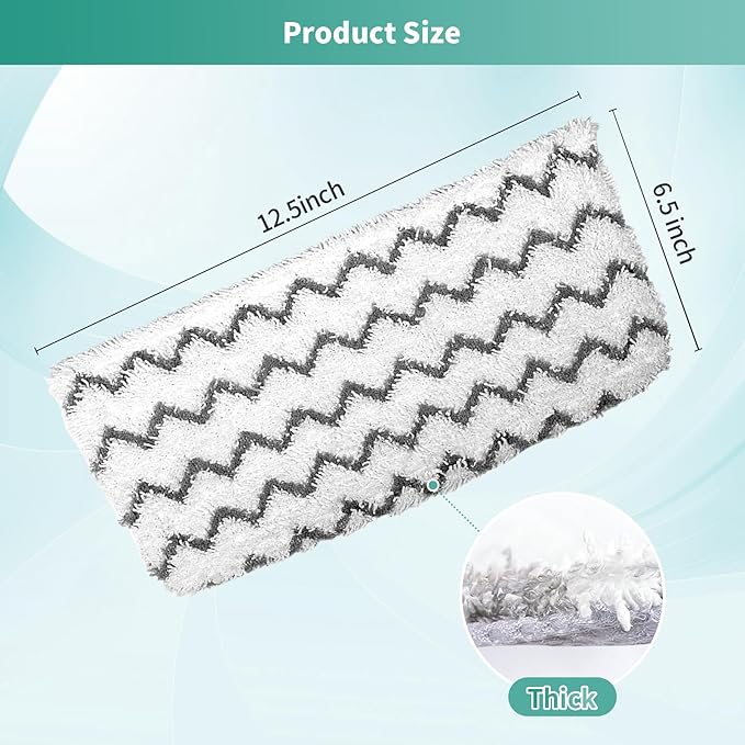 16 Pack Microfiber Steam Mop Replacement pads for Shark Steam Mop S1000, S2001,S1000A, S1000C, S1000WM, and S1001C,Washable & Reusable Steam Mop Pads Safe for all Floor have Super-Absorbent