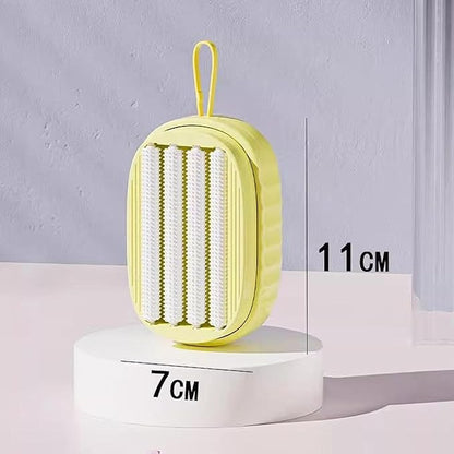 predolo Soap Dispenser Brush for Cleaning Tiles and Sinks, Yellow
