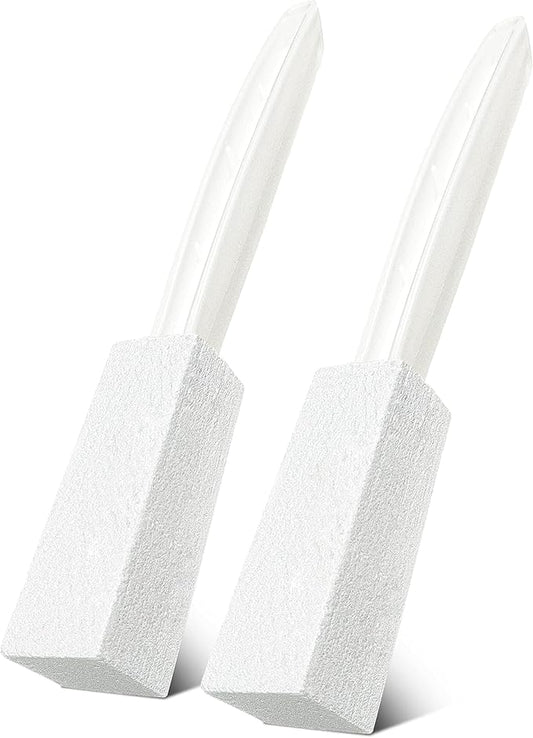 Kadden 2 Pack Toilet Cleaner Hard Water Build up Remover with Ergonomic Handle, Pumice Stone Cleanning Tool Stain Hard Water Ring Cleaner for Toilet, Pool, Bathroom, Sink